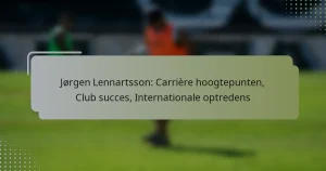 Jørgen Lennartsson: Carrière hoogtepunten, Club succes, Internationale optredens